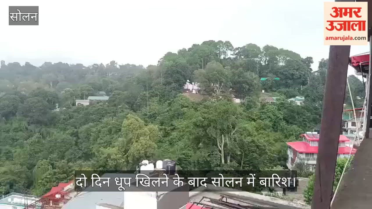 Rain in Solan after two days of sunshine.