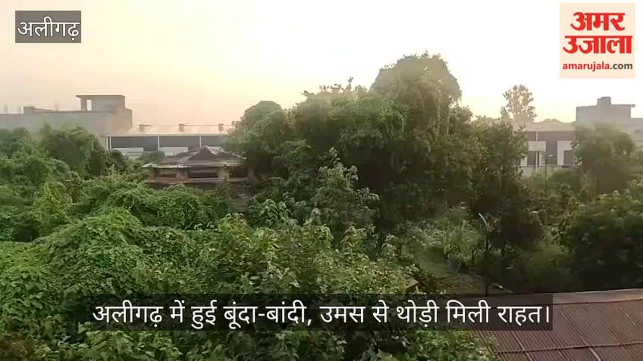 अलीगढ़ में हुई बूंदा-बांदी, उमस से थोड़ी मिली राहत