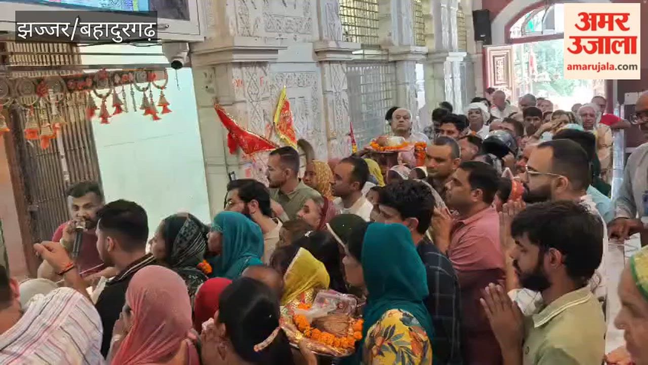 Crowd of devotees thronged the Mata Bhimeshwari Devi Temple on Ashtami.