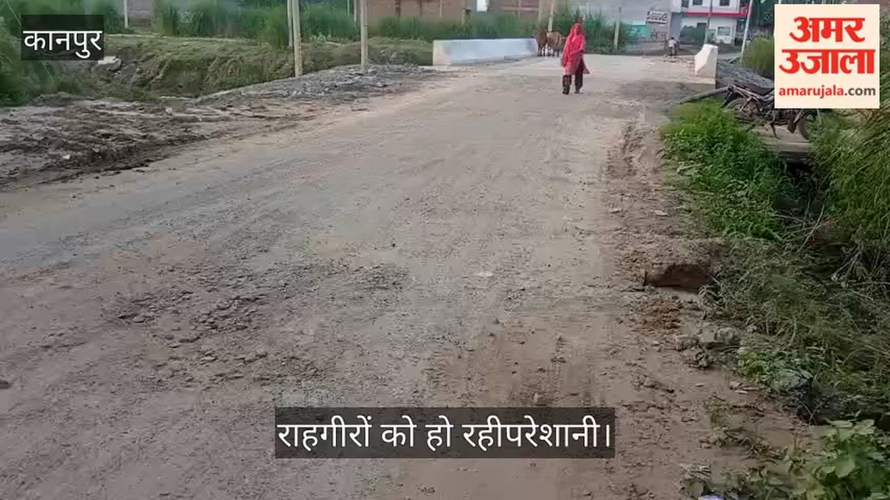 No Patchwork on Road Near Newly Constructed Bridge on Mandhana-Tikra Road