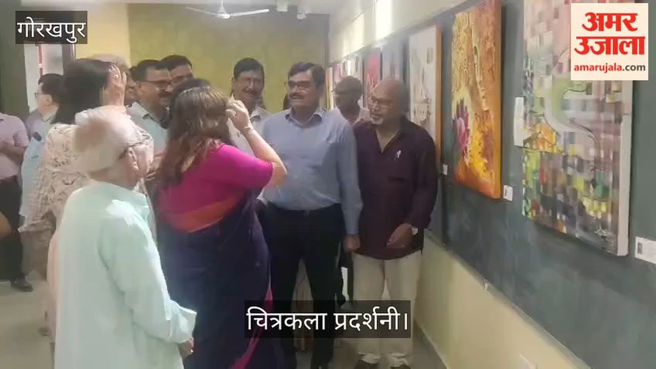 International painting exhibition begins at the Buddhist Museum; Vice-Chancellor Poonam Tandon inspects the event.