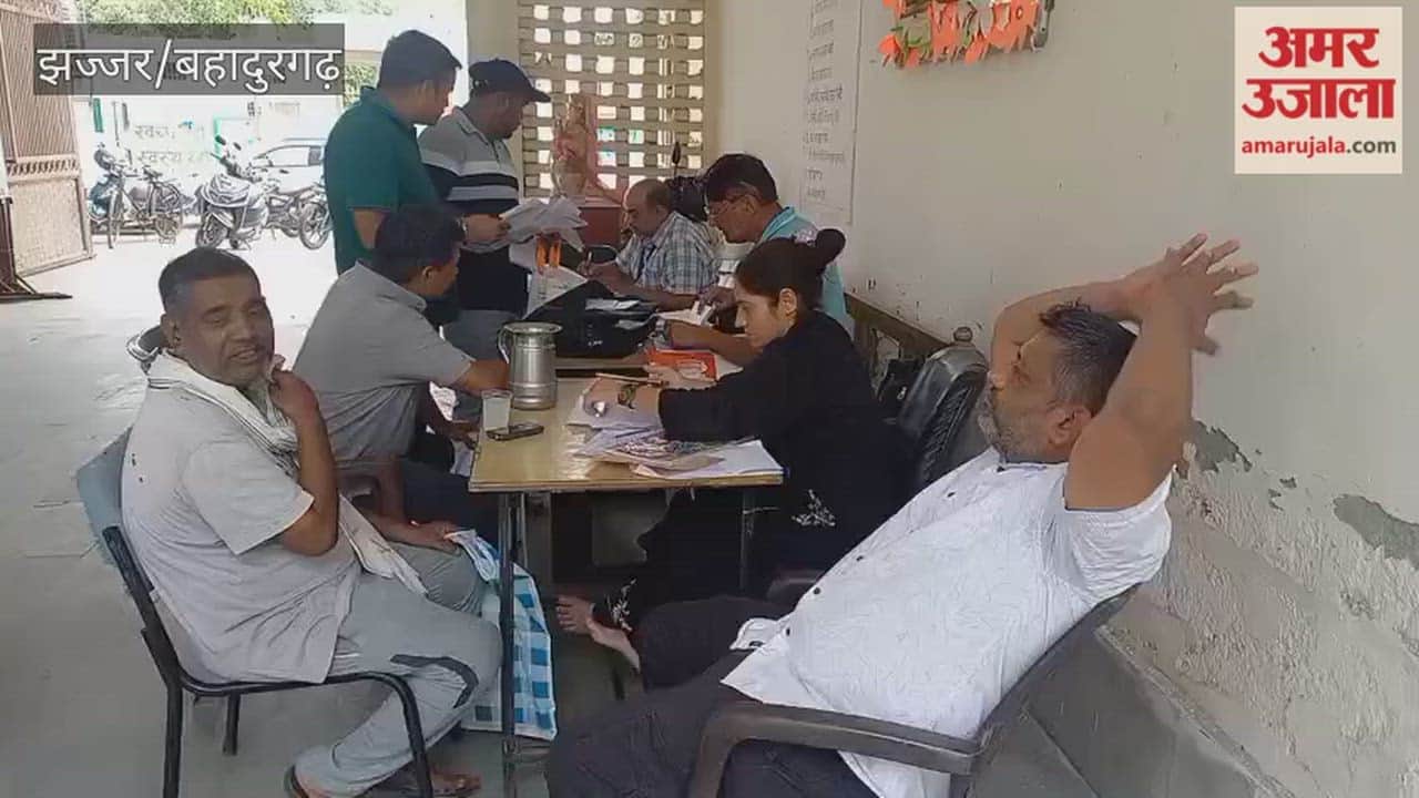 Voters in Jhajjar visited polling booths to file claims and objections; slow website performance caused inconvenience.