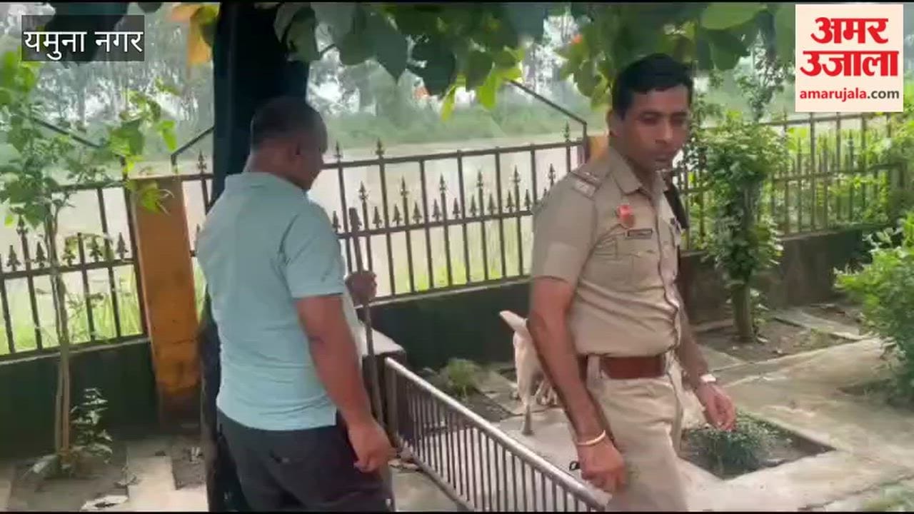 The team arrived at a drug hotspot with 'Dollar', the narcotics-detection dog, and conducted a search operation in the market.