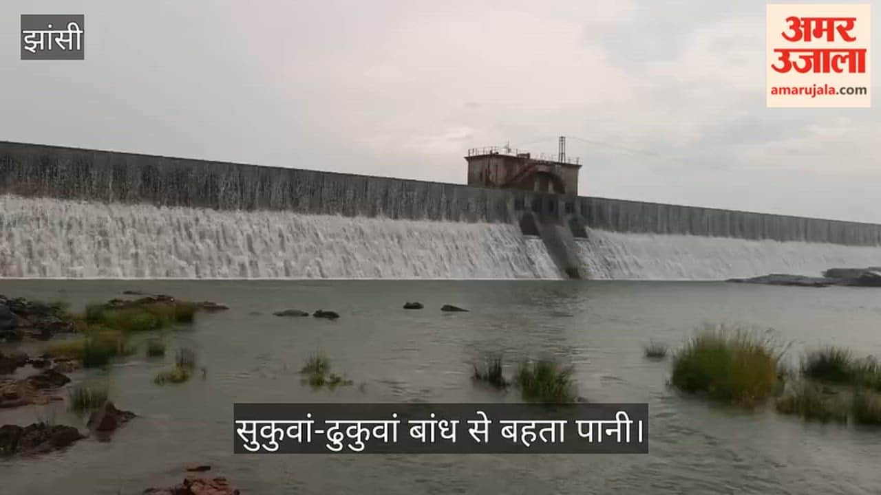 Sukuwan-Dhukuwan and Parichha dams filled to the brim due to rain; gates opened.