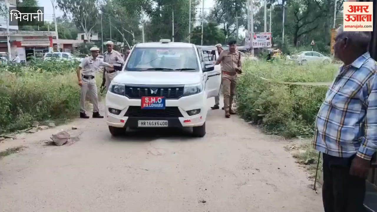 Inspection of security arrangements at the Loharu court complex following the shooting incident at Hisar Court.