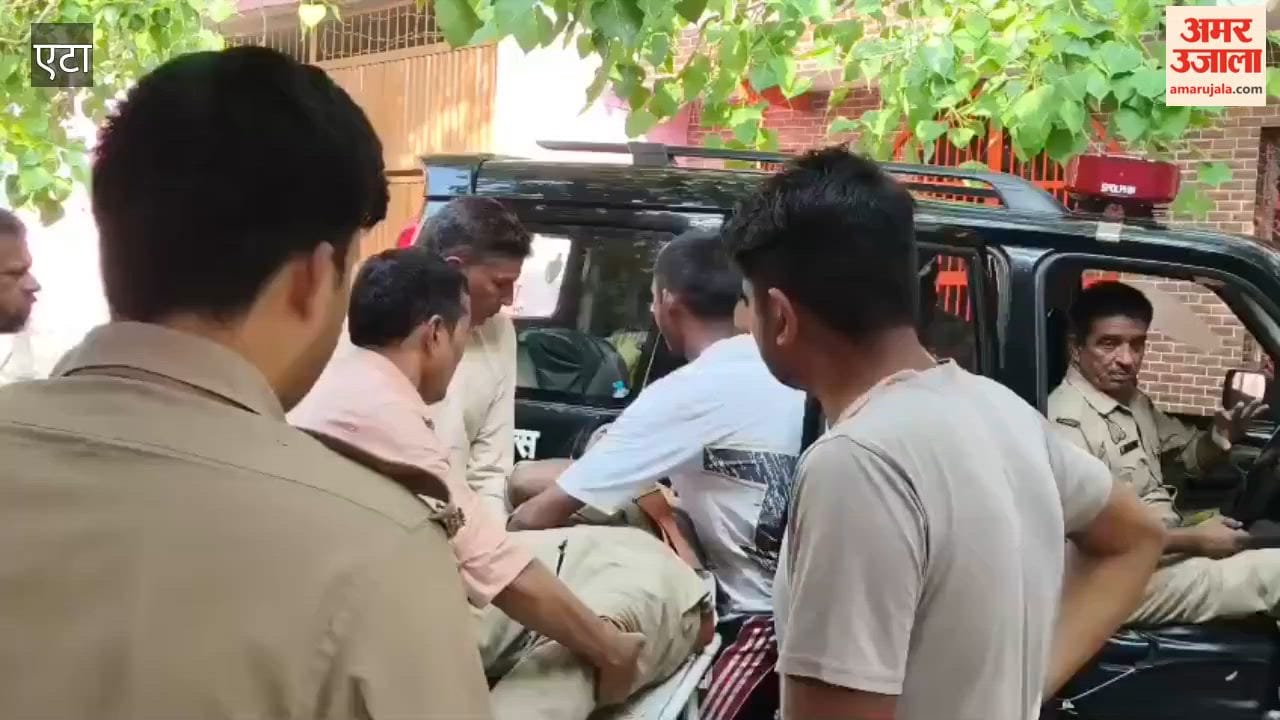 constable on motorcycle hit young man sitting at shop both have been admitted to hospital in critical condition
