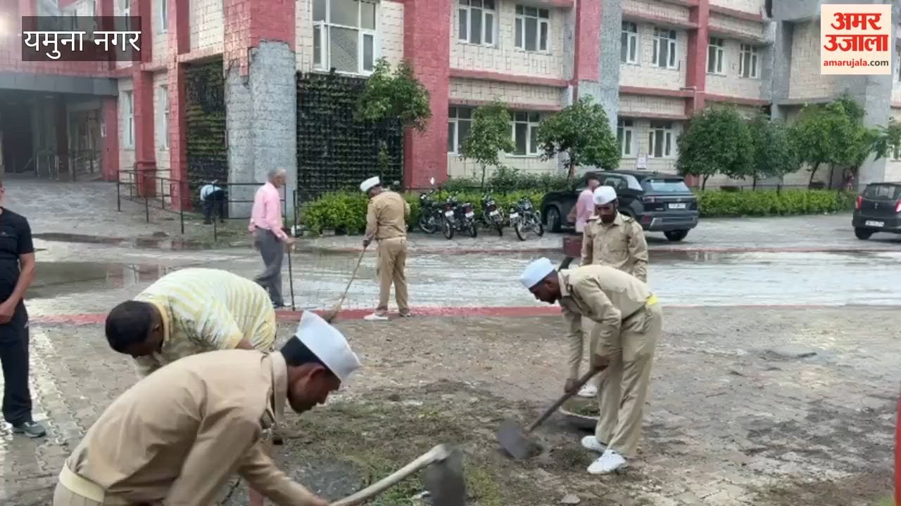 Sant Nirankari Mission conducted a cleanliness and tree plantation drive at the Civil Hospital in Yamunanagar