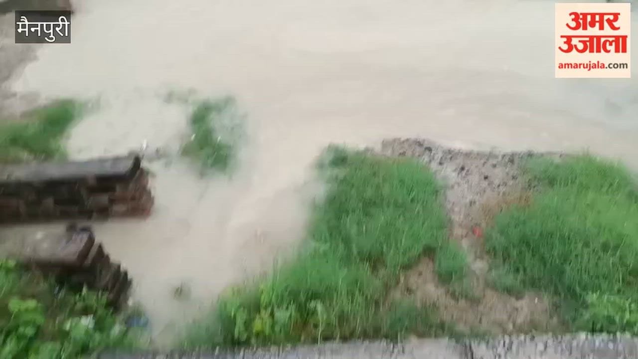 Roads submerged and drain water entered homes following two hours of rain