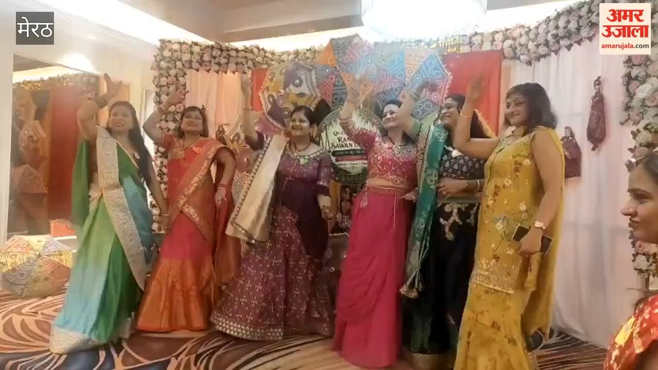 Meerut: SVC Queens Club danced enthusiastically at the Teej celebration; members will send Rakhis to their soldier brothers.