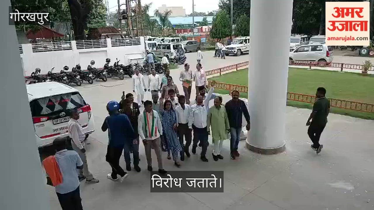 Protest against the removal of Dr. Rajendra Prasad's statue from the traffic intersection.