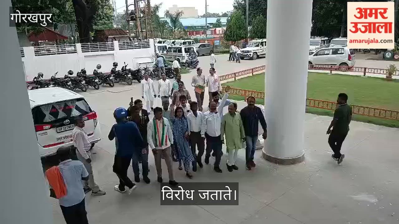 Protest against the removal of Dr. Rajendra Prasad's statue from the traffic intersection.