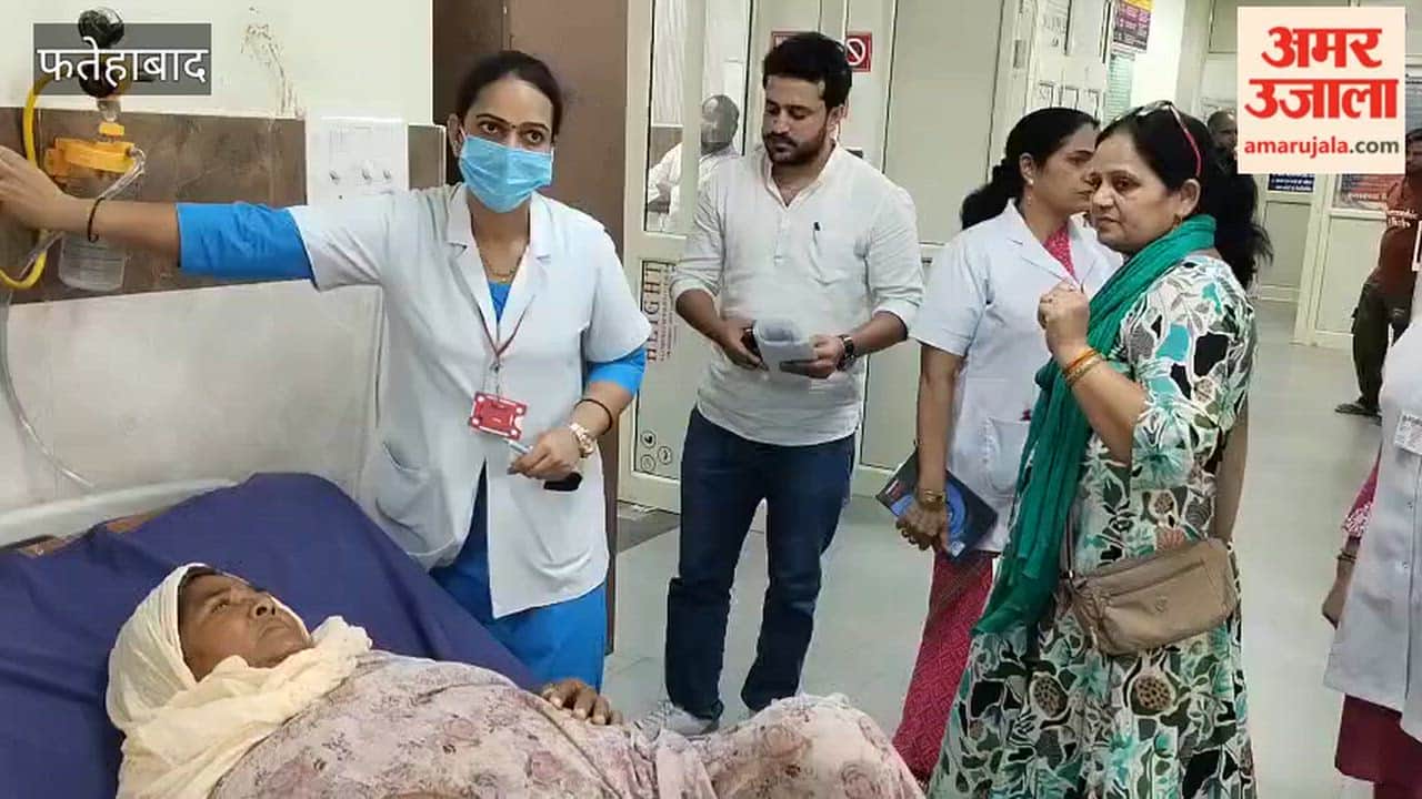 In Fatehabad, the doctor and staff team were unable to answer questions in the emergency ward, and even the fans in the blood bank were found to be out of order.
