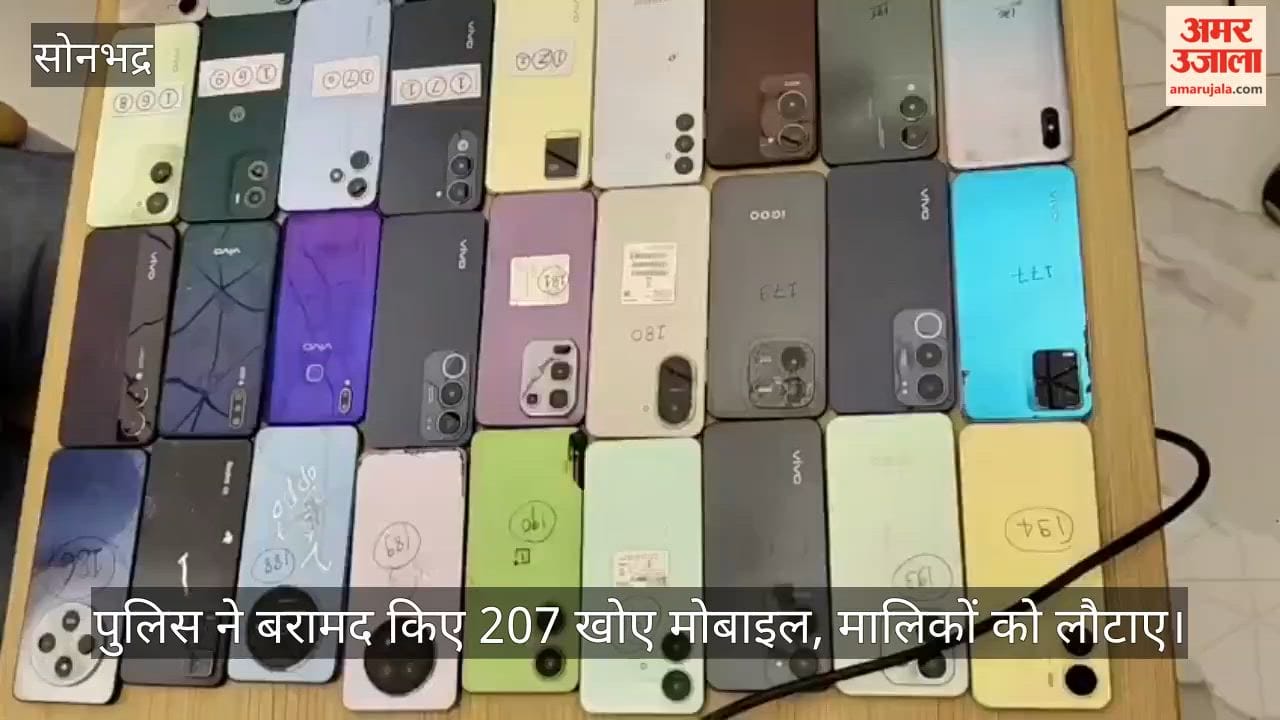 Police recovered 207 lost mobile phones and returned them to their owners
