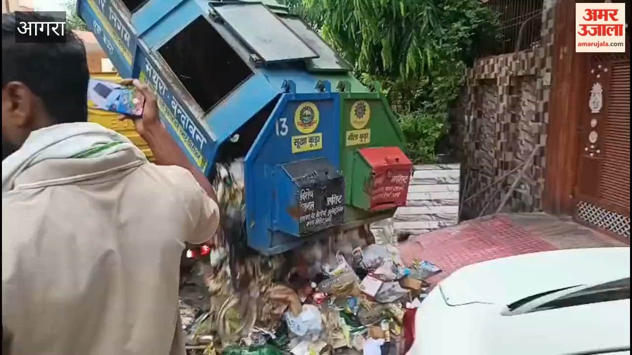 Dispute over garbage collection; sanitation workers dumped a pile of trash outside the house.