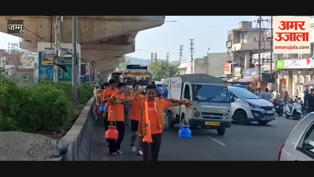 Grand welcome for Kanwar Yatra in Samba