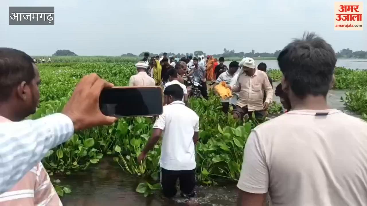 Saryu water level receding river currents intensify causing erosion