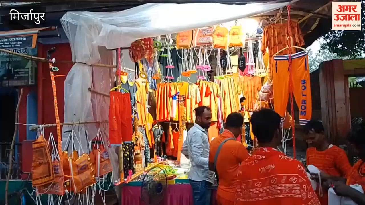 Shops Bariya Ghat began clearing out ahead of last Monday of Sawan