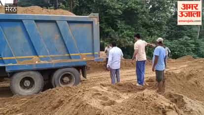 The cutting of the Central Ganga canal was repaired on the third day, the danger looming on the main road was averted.