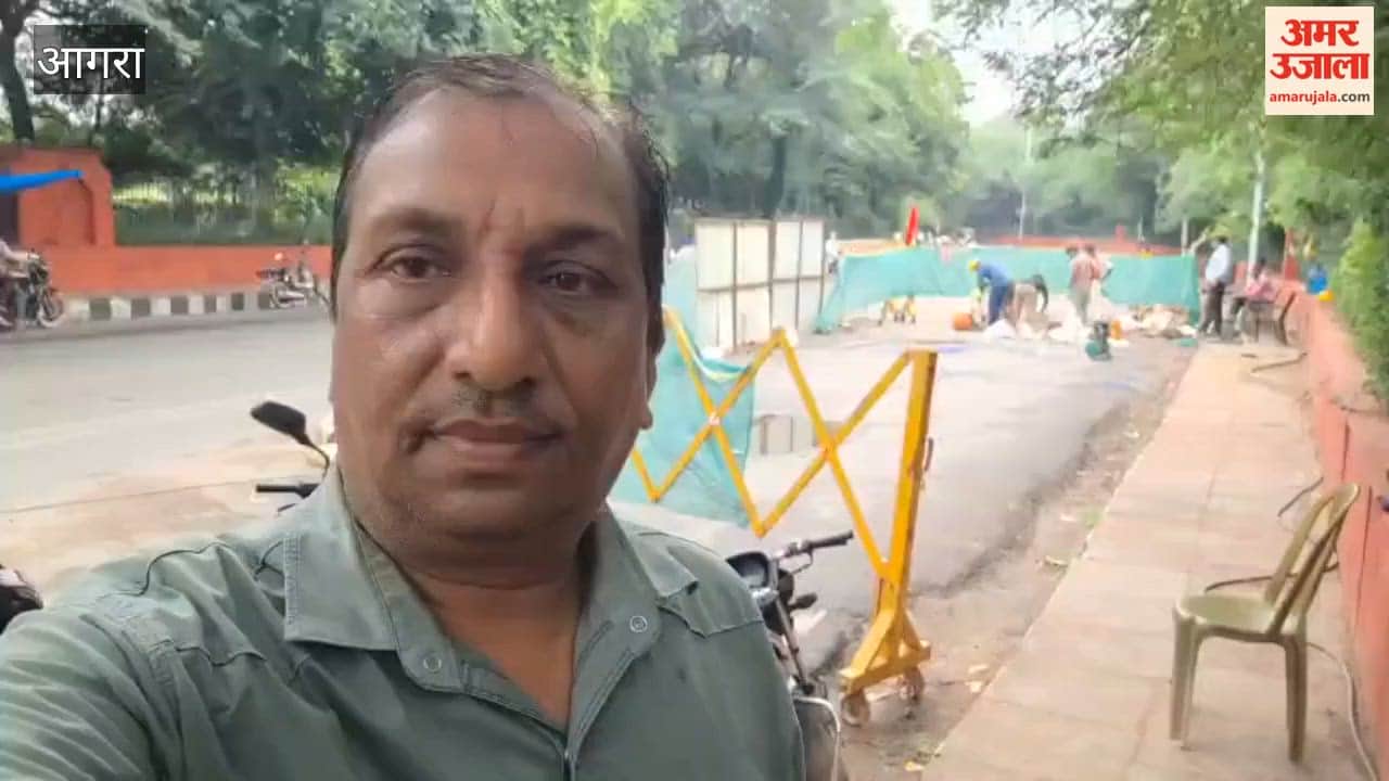 Namami Gange Sewer Line Leak Causes Road Collapse In Agra Experts Called From Delhi