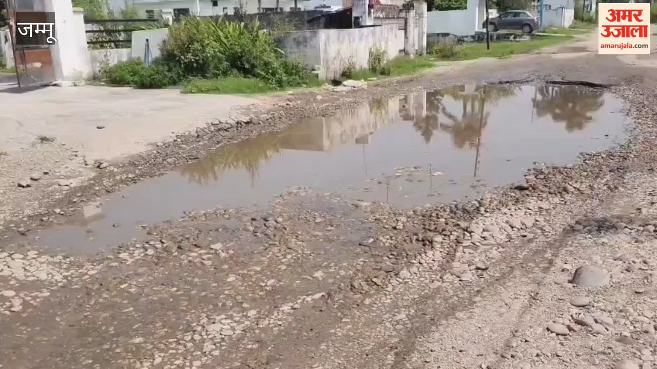 Villagers protest over dilapidated road.