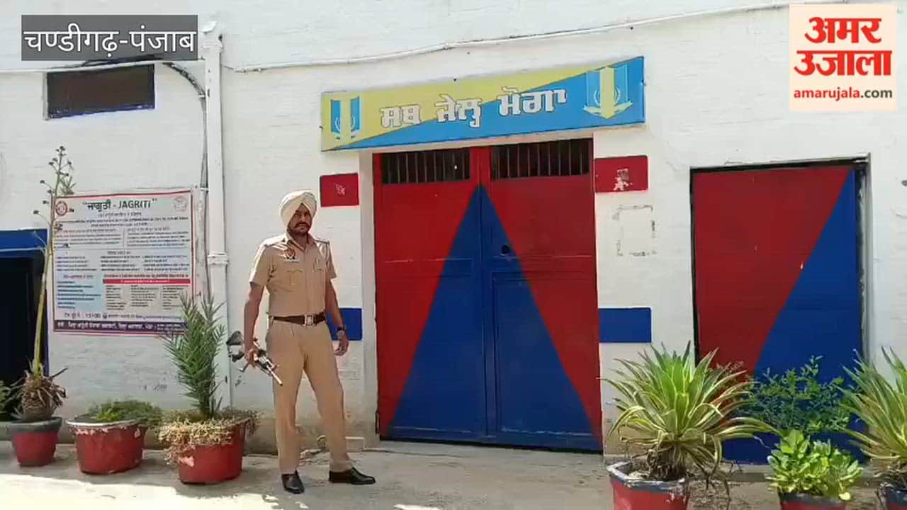 A unique display of sibling love at Moga Sub-Jail: sisters tied Rakhis on the wrists of prisoners.