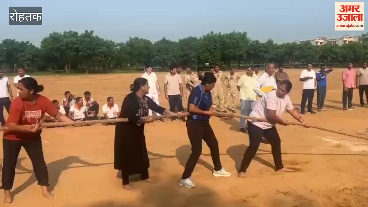 Enthusiasm for feats of strength, tug-of-war, and volleyball was on display at Rohtak's PTC Sunaria on Sports Day.