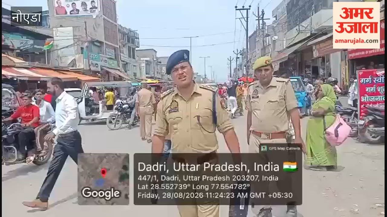 Police remained active to manage traffic arrangements in Greater Noida on Raksha Bandhan