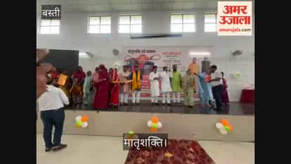 Women were delighted when they received sarees as gifts.