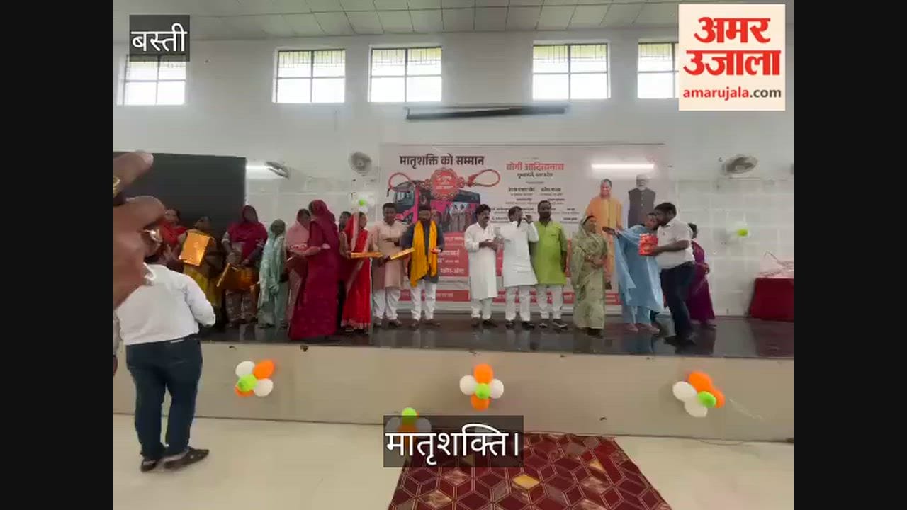 Women were delighted when they received sarees as gifts.