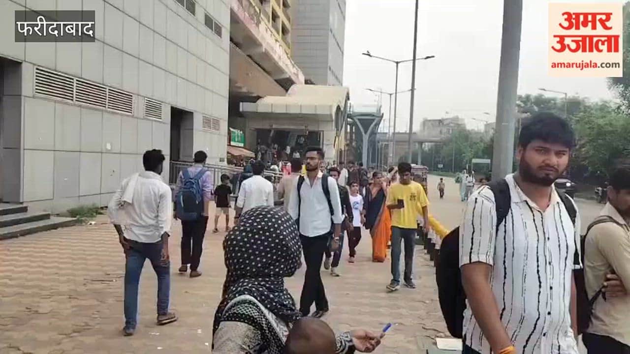 Faridabad: Crowds thronged metro stations on Raksha Bandhan; commuters chose the metro to avoid traffic jams and seek relief from the heat.