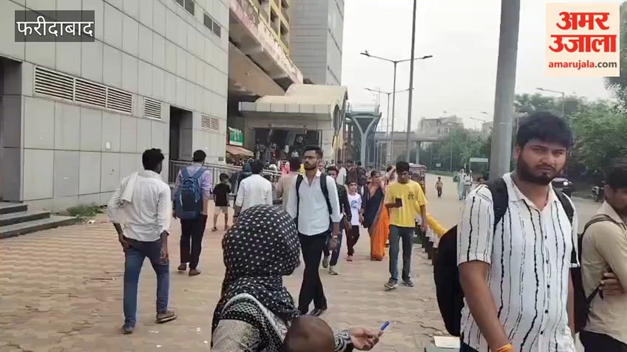 Faridabad: Crowds thronged metro stations on Raksha Bandhan; commuters chose the metro to avoid traffic jams and seek relief from the heat.