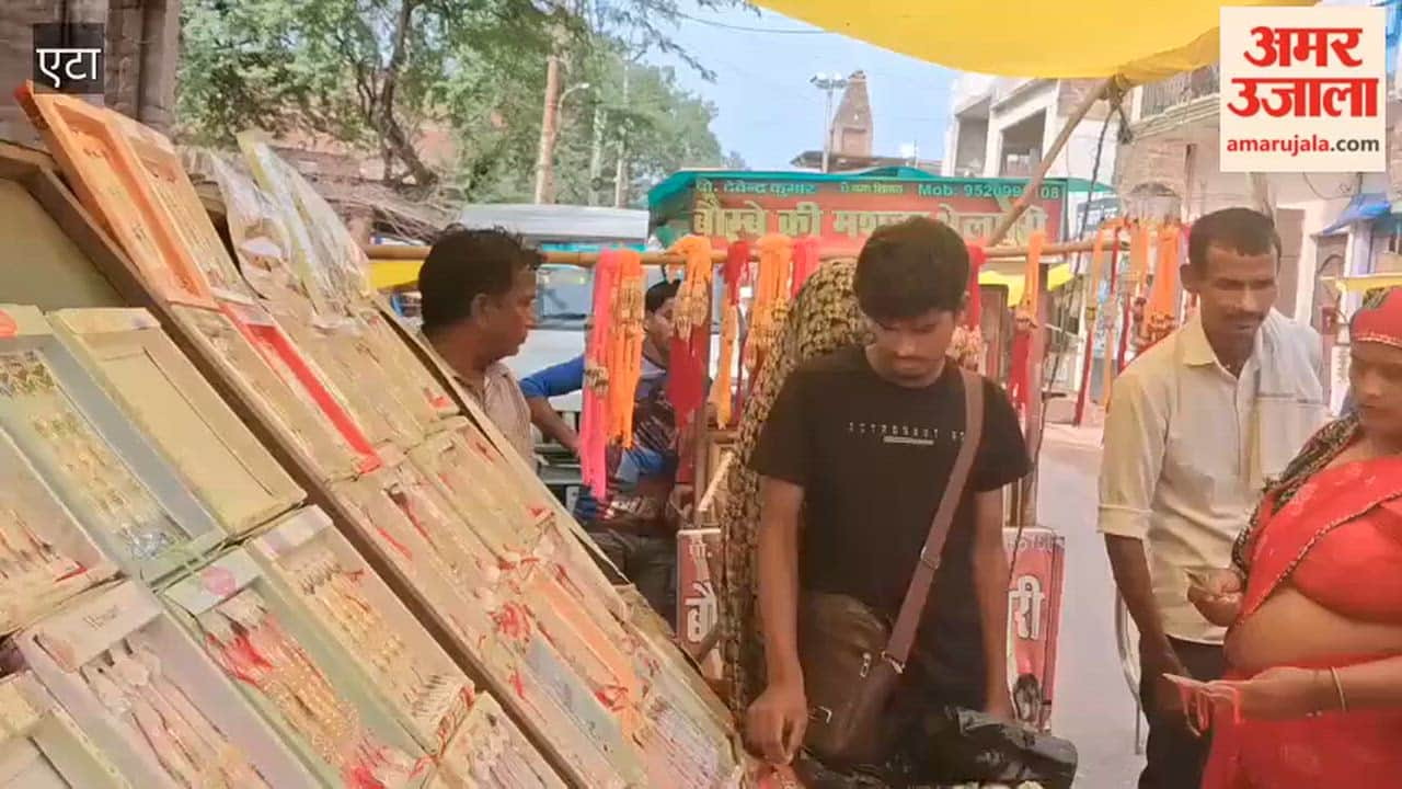 Crowds of shoppers throng markets for Raksha Bandhan shopkeepers beam with delight