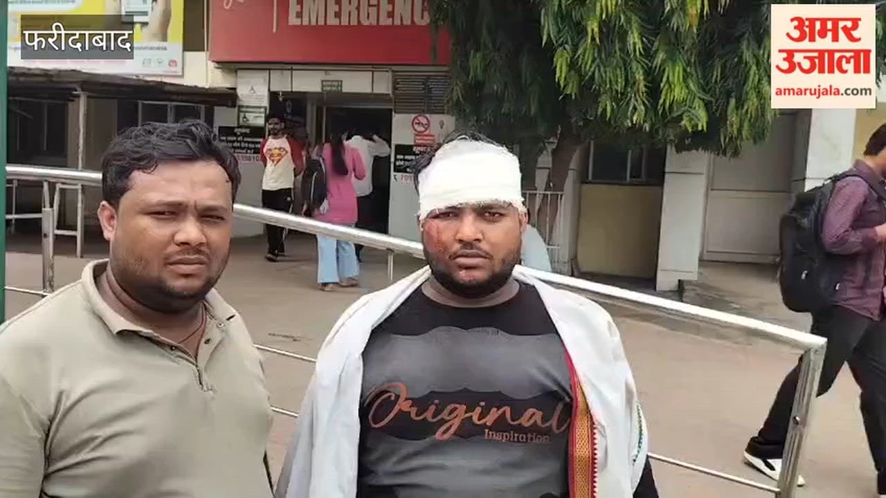 Two people injured after bike falls due to a pothole in Faridabad