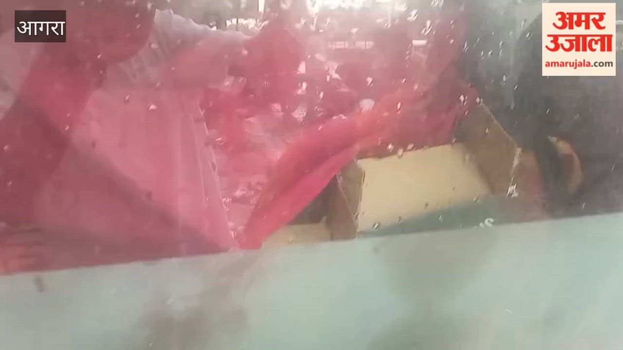 Illegal Liquor Found in Ambulance During STF Raid in Agra, Video Goes Viral