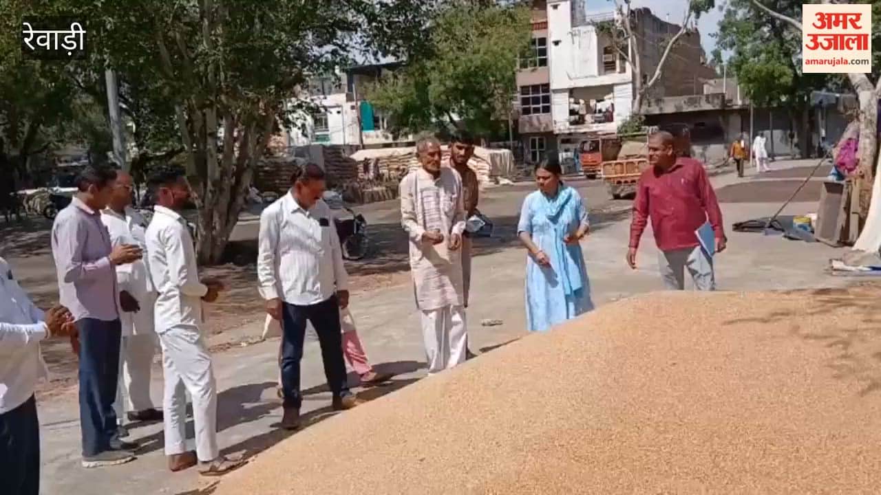 Wheat procurement begins in Rewari Mandi