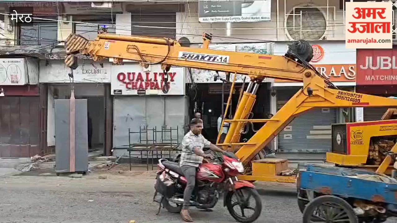 Meerut: Central market deserted, everything closed