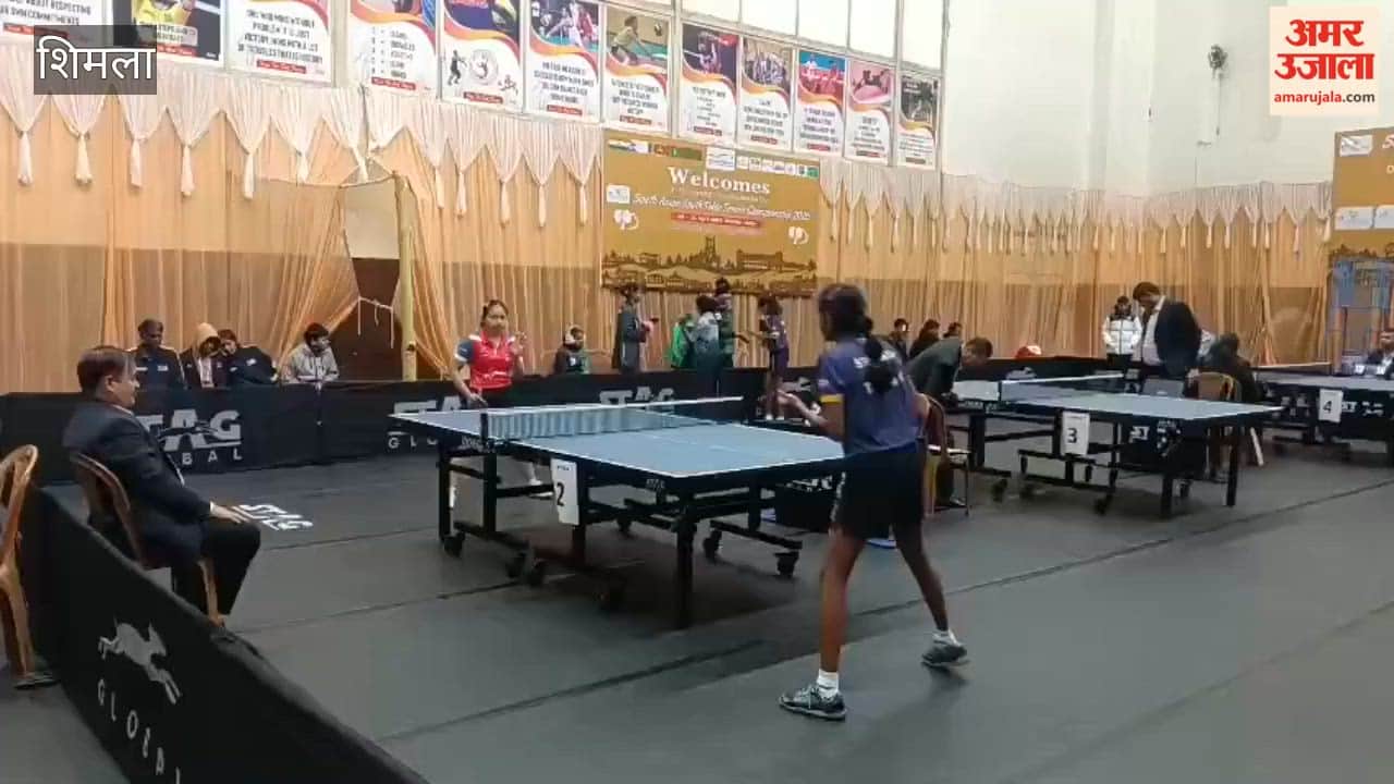 Video South Asian Table Tennis Championship Kicks Off in Shimla; Players from Five Countries Participating