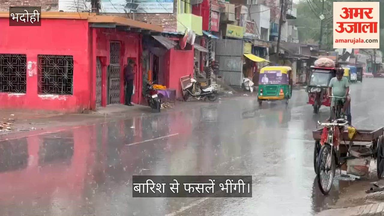Pontoon Bridge Damaged by Strong Gusts Traffic Halted Crops Soaked by Rain in bhadohi
