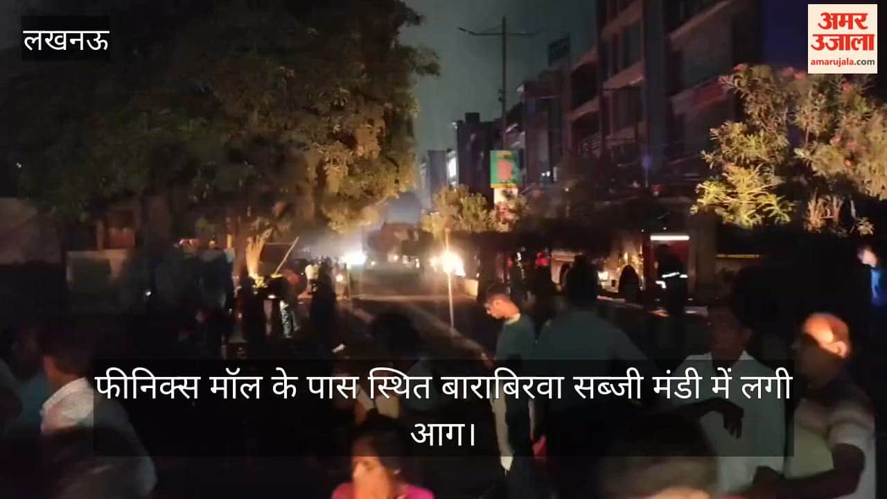लखनऊ: फीनिक्स मॉल के पास स्थित बाराबिरवा सब्जी मंडी में लगी आग, पुलिस ने बताया कितना हुआ नुकसान
