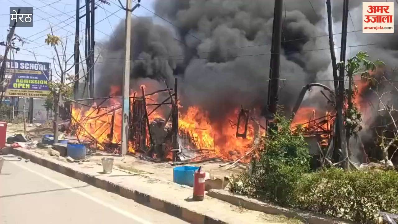 Massive Fire Breaks Out in Hut Due to Short Circuit, Cash and Documents Destroyed