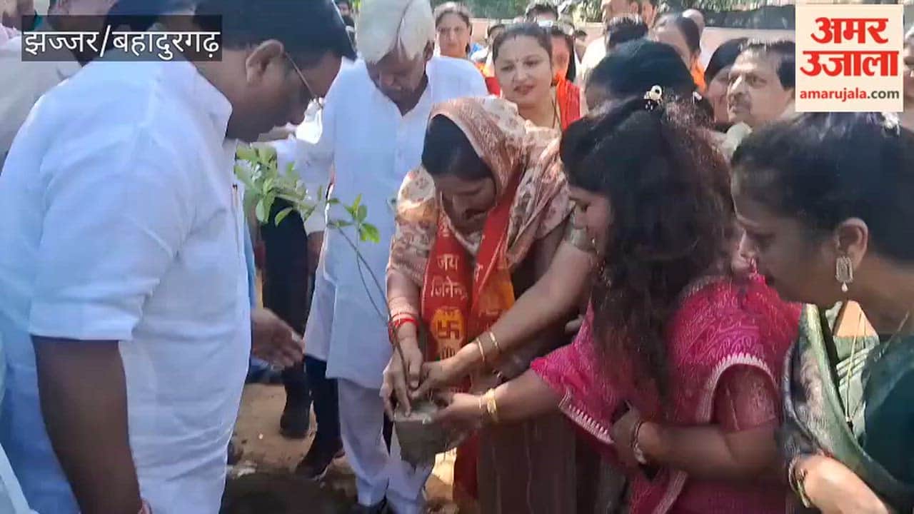 Jain Seva Mandal organized a tree-plantation drive in Bahadurgarh on World Namokar Day