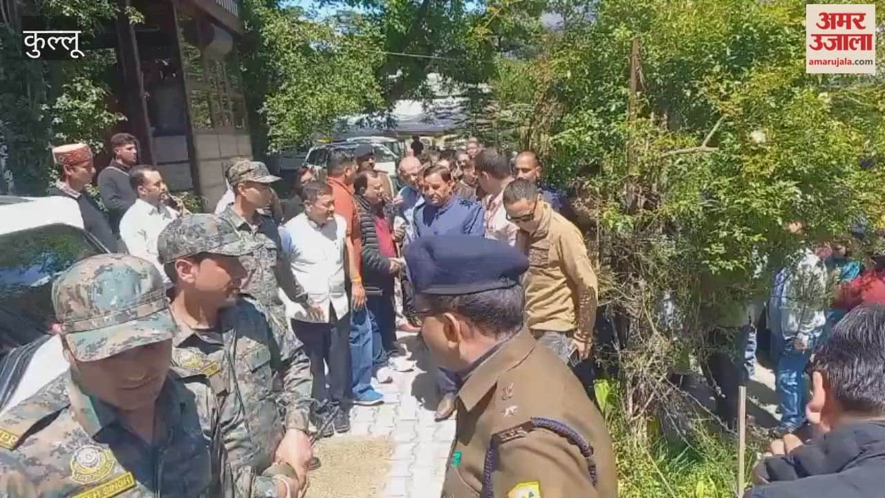 Kullu Chief Minister Sukhvinder Singh Sukhu arrives in Kullu; visits MLA Bhuvneshwar Gaur's residence