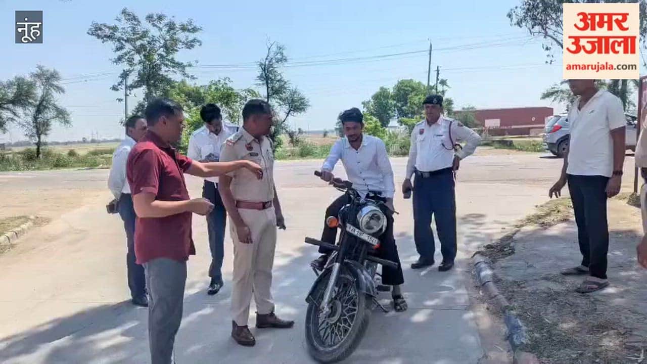 Bullet driver fined Rs 33000 for breaking traffic rules in Nuh