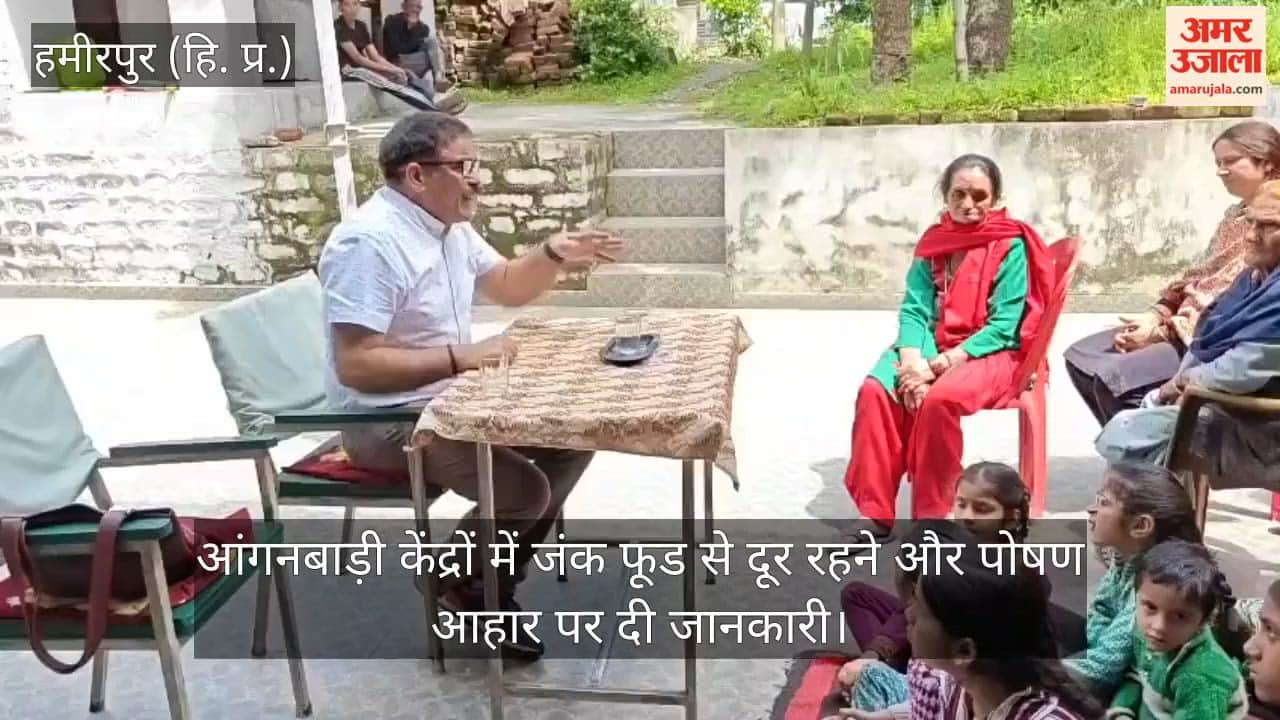 Information on avoiding junk food and nutritious diet is provided at Anganwadi centres