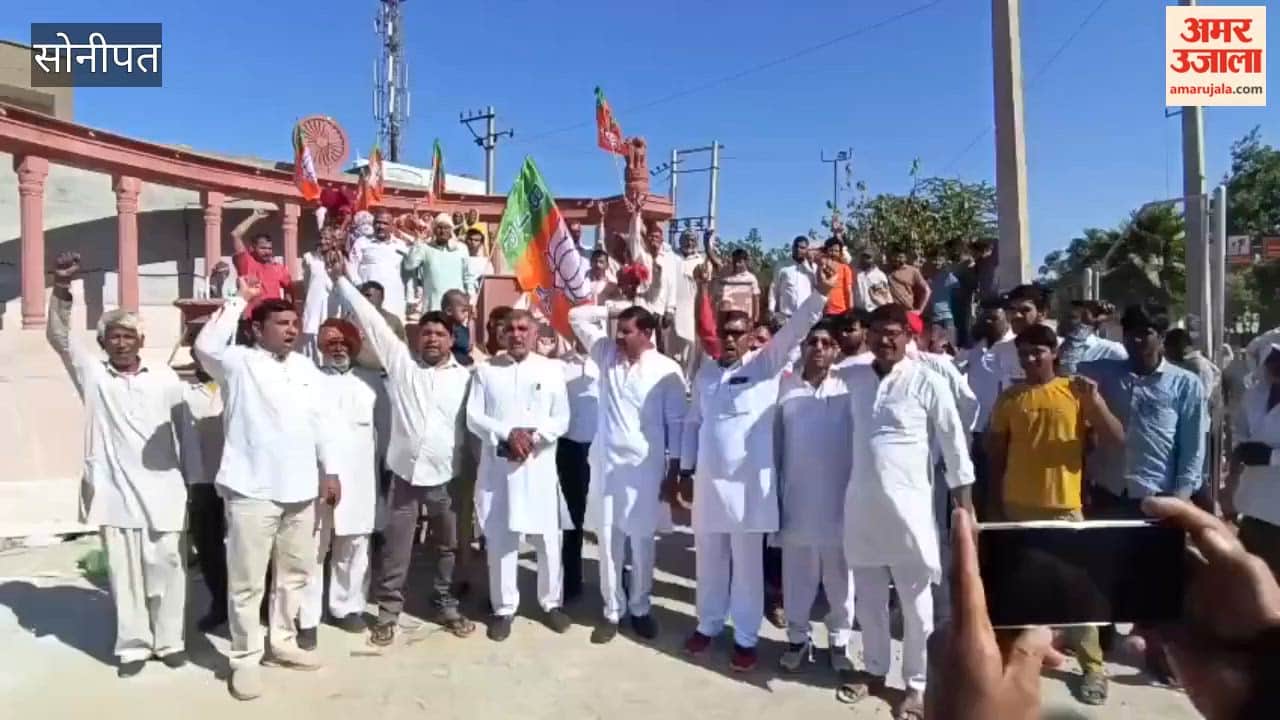 Expressing gratitude to the BJP leadership for appointing Samrat Chaudhary as the Chief Minister of Bihar, supporters celebrated the occasion by distributing *laddoos* in Gohana, Sonipat.