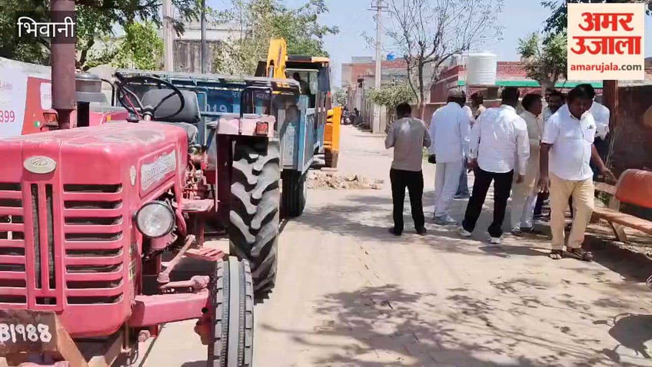Road construction work launched in Ward No. 2 of Loharu, Bhiwani, at a cost of ₹19.83 lakh