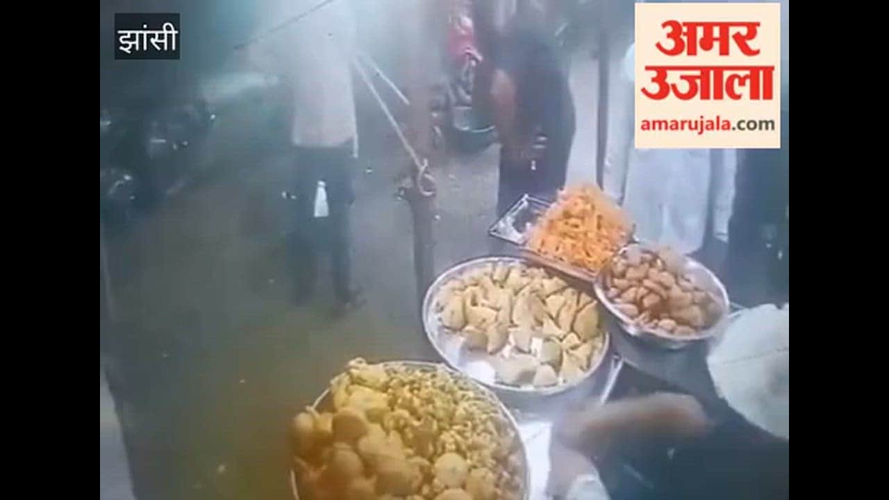 A railway employee who collapsed at a tea stall died after suffering for three minutes; the incident was captured on CCTV.