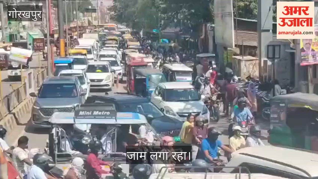 Traffic jams persisted across various parts of the city, with long lines of vehicles visible.