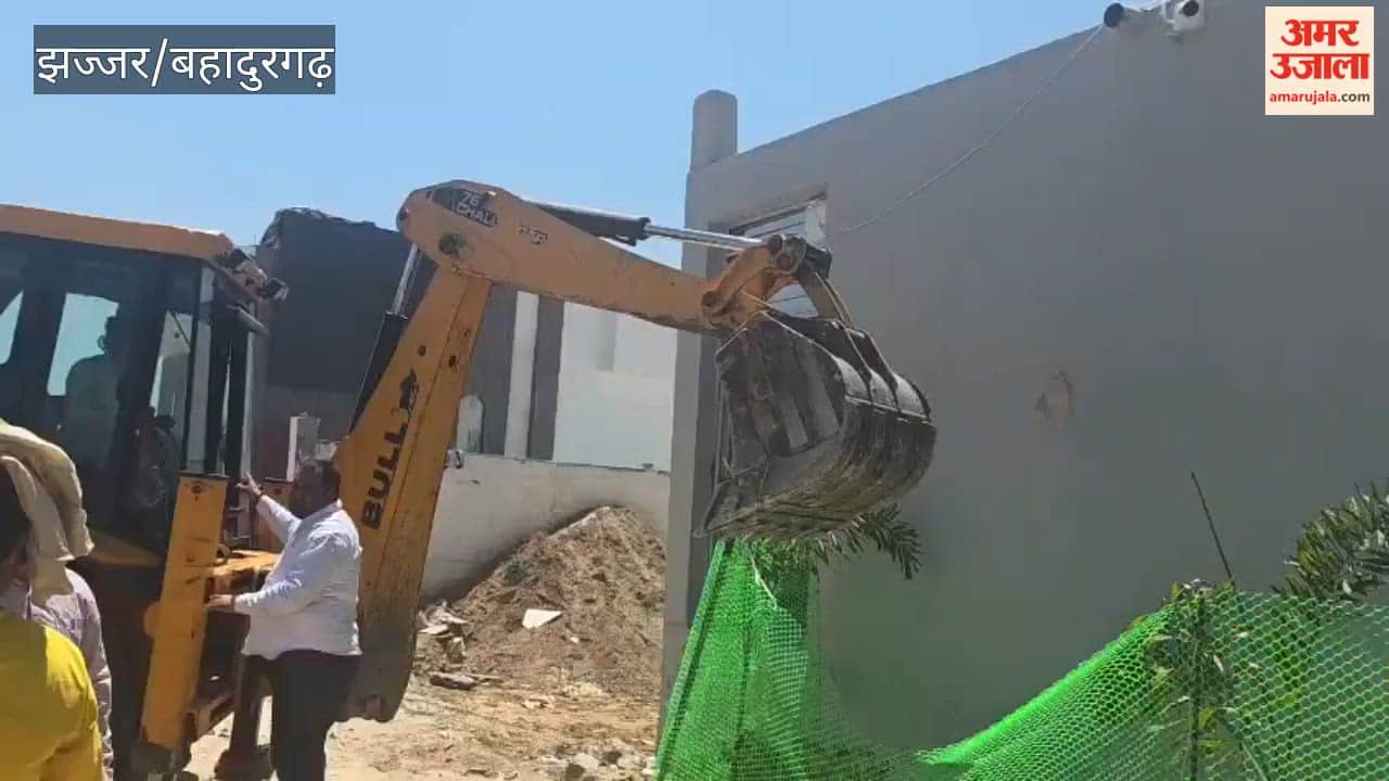 Demolition of illegal colony on Bahadurgarh bypass