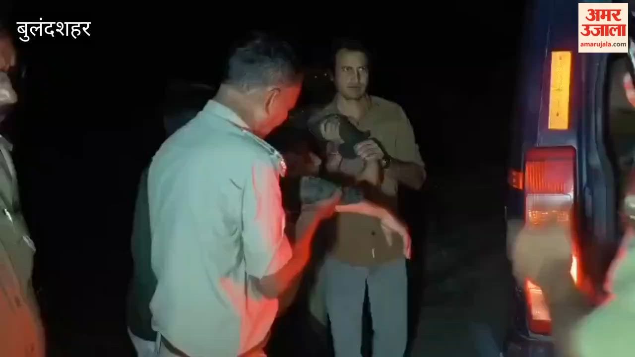 Police Encounter in Anupshahr Criminal with 50,000 rs Bounty Injured in Gunfight